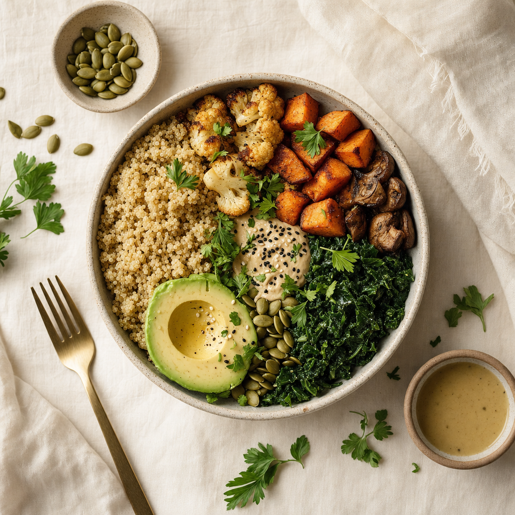 Accompagnement nutritionnel autour d'une table naturelle.