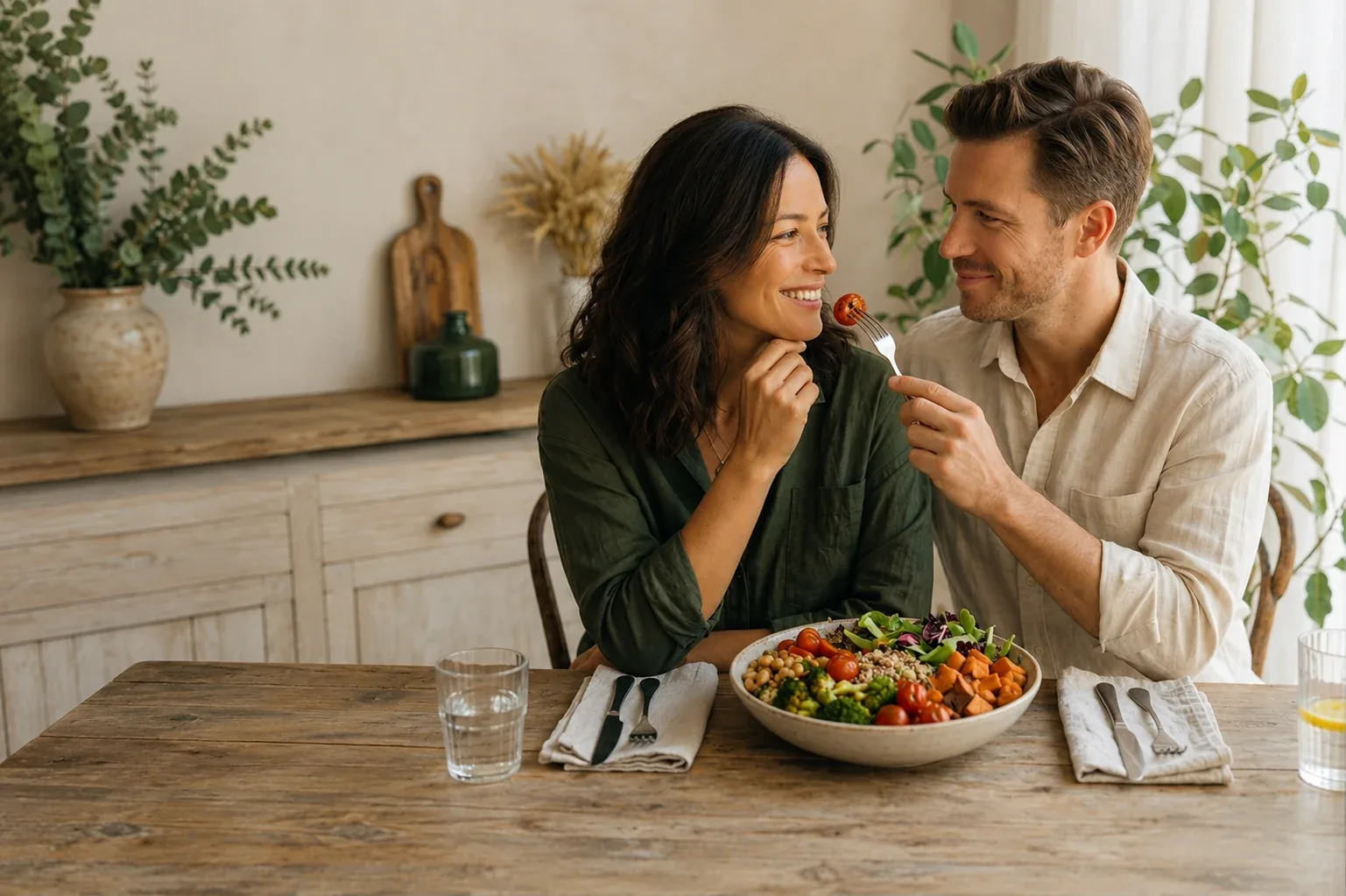 Projet fertilité et nutrition naturelle dans une ambiance douce.